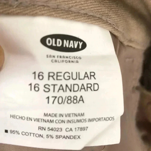 🆕Old Navy Cropped Stretchy Khaki Pants 16  🆕 - Picture 6 of 8